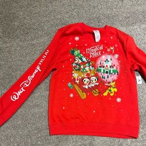 Brand New Red Medium Walt Disney Woman’s Sweatshirt